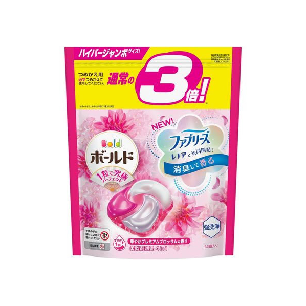 Ｐ＆Ｇ ボールドジェルボール4D プレミアムブロッサム詰替 33個入 FC904NT