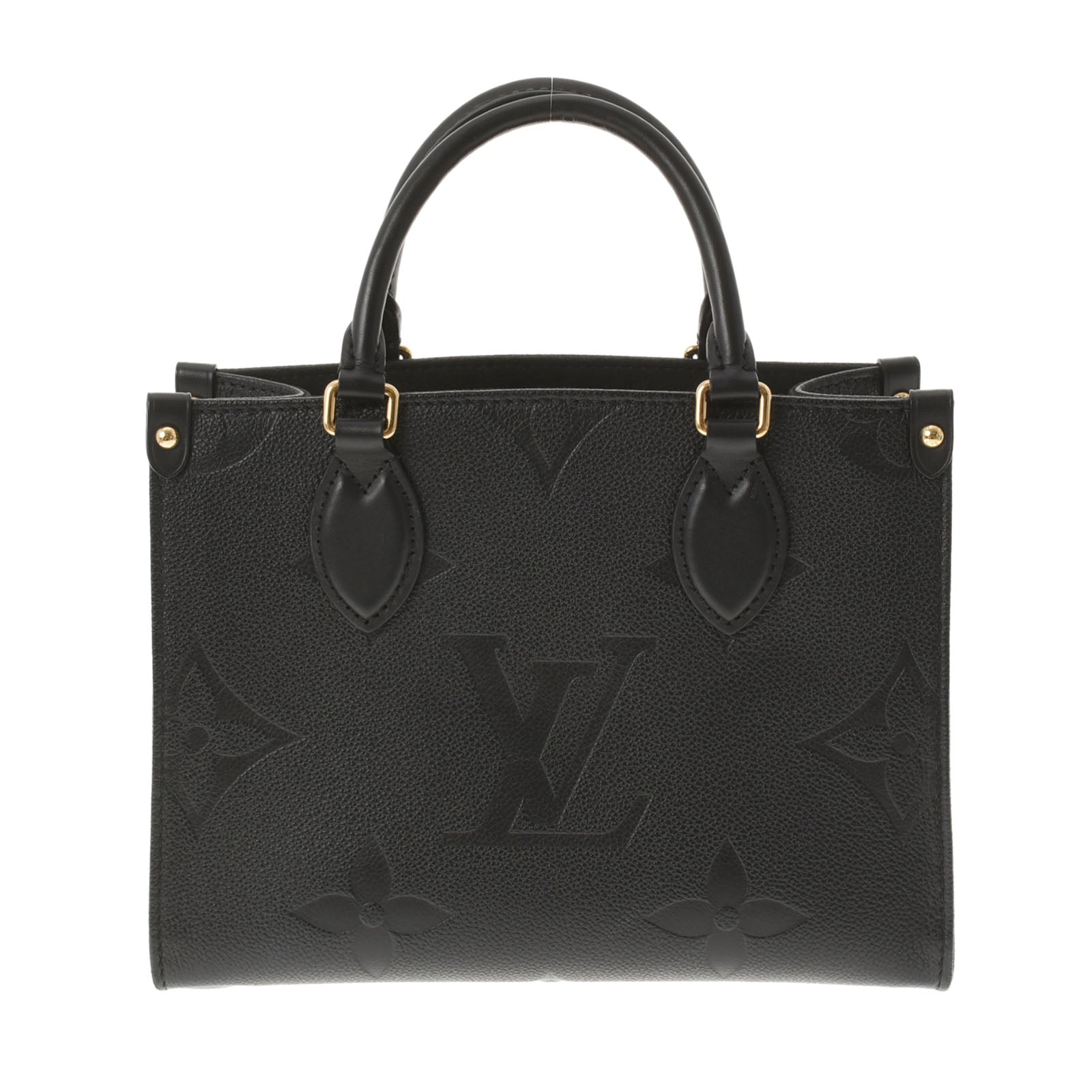 LOUIS VUITTON ルイヴィトン モノグラム アンプラント オンザゴーPM 2WAY ノワール M45653 レディース レザー ハンドバッグ Bランク 中古 