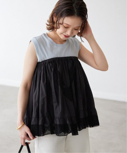 【crinkle crinkle crinkle】SLOBE別注 2way embroideryミニスカート