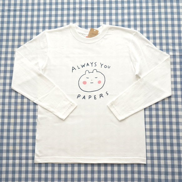 Always You Papers 長袖Tシャツ - Blue