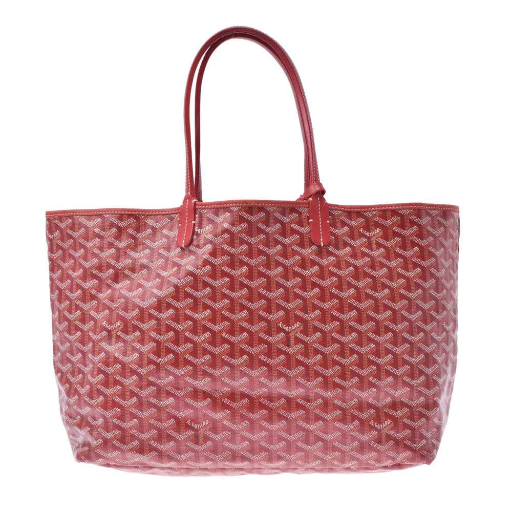 GOYARD ゴヤール サンルイ PM 赤 ユニセックス PVC/レザー トートバッグ Bランク 中古 