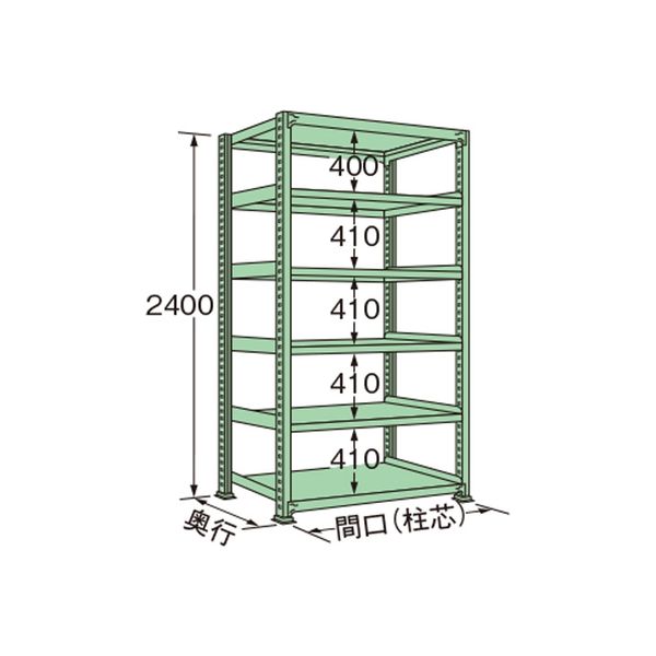 扶桑金属工業 中量ラック ML2409J06T（直送品）