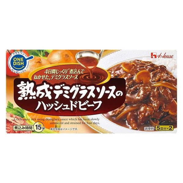 ハウス食品 熟成デミグラスソースのハッシュドビーフ 160g F800261