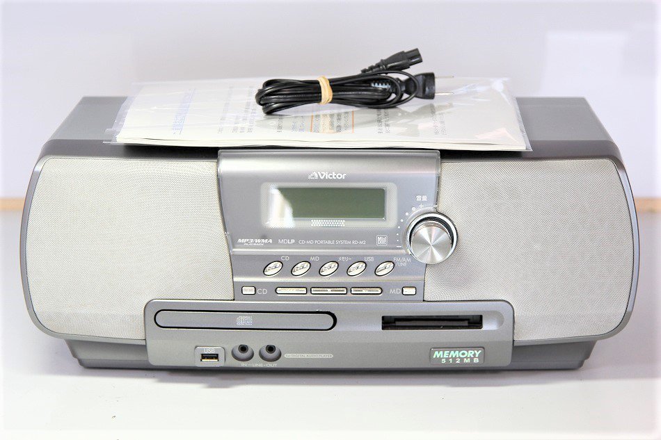 JVC RD-M2-H memory Clavia CD-MDメモリーポータブルシステム グレー 【中古品】