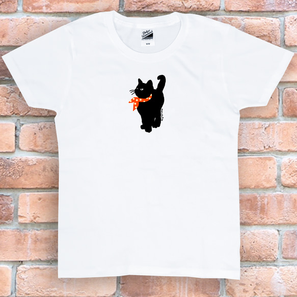 tシャツ　Tシャツ　プレゼント　ロゴTシャツ　Tシャツ　おしゃれTシャツ　猫　ネコ　ねこ　白ティー　シンプルTシャツ