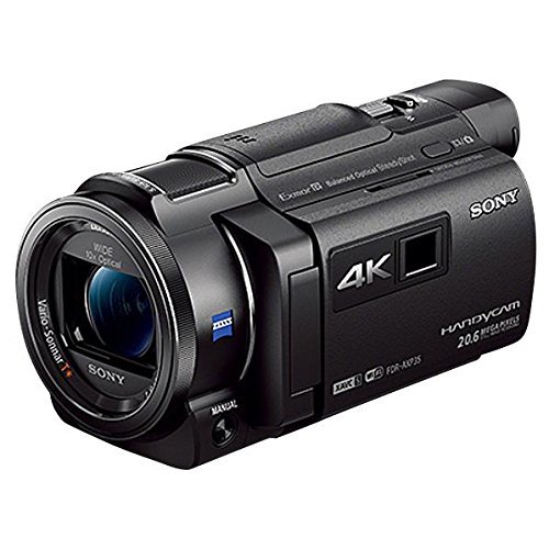 SONY 4Kビデオカメラ Handycam FDR-AXP35 ブラック 光学10倍 FDR-AXP35-B【中古品】