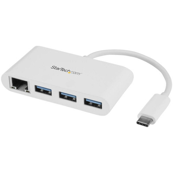 USBハブ Type-C接続 USB-A×3 LANポート×1　HB30C3A1GEA　1個　StarTech.com（直送品）