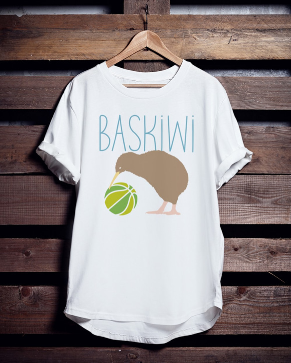 バスケTシャツ「BASKiWi」