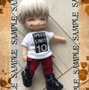 ねんどろいどどーる　服　少しだけ丈の長い　白色Tシャツ　SPEED LIMIT 10