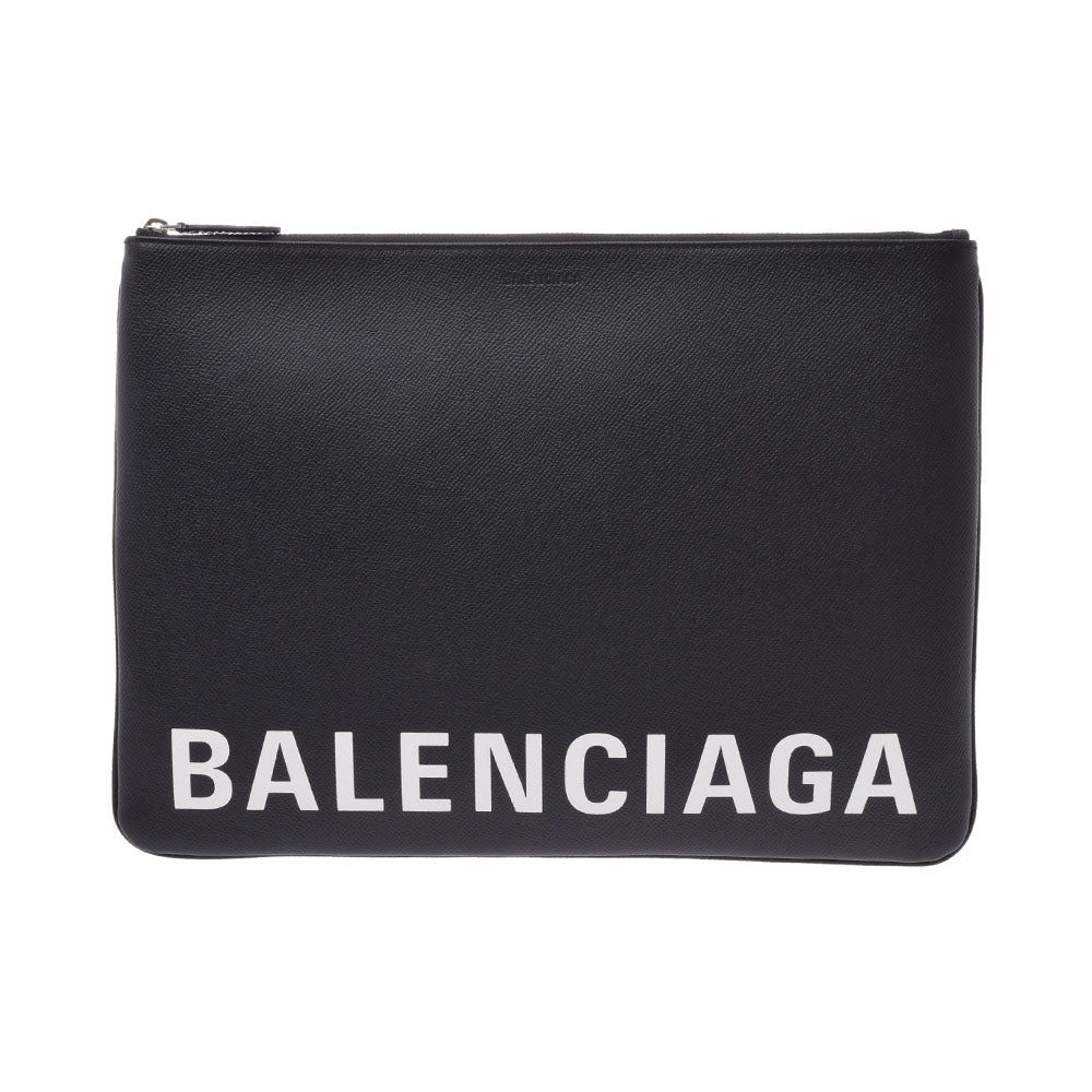 BALENCIAGA バレンシアガ 黒 579550 ユニセックス レザー クラッチバッグ 未使用 