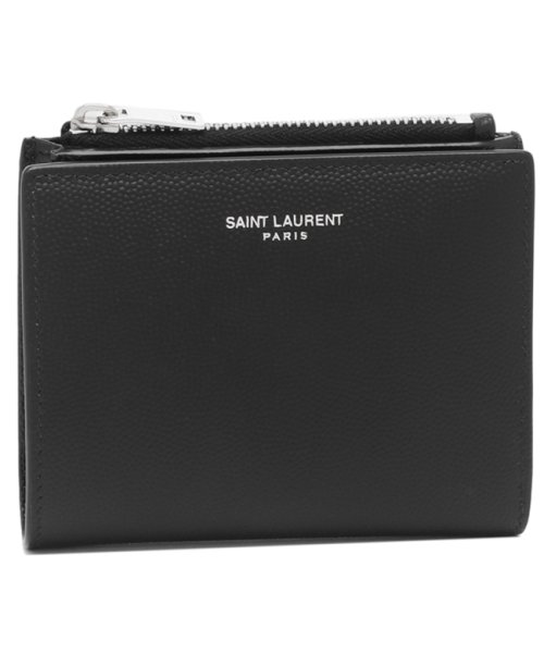 サンローランパリ 二つ折り財布 コインケース ブラック メンズ SAINT LAURENT PARIS 575789 BTY0N 1000