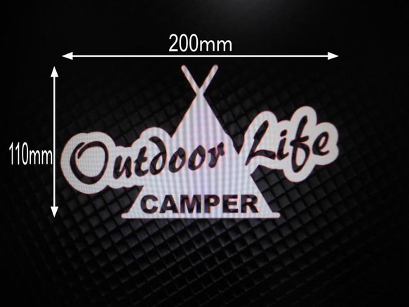 ＯＵＴＤＯＯＲ　ＬＩＦＥ　カッティングステッカー　１