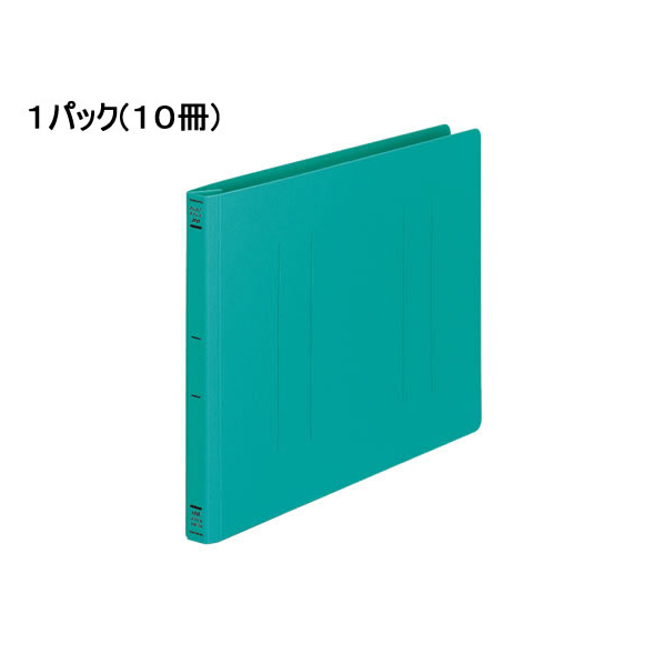 コクヨ フラットファイルPP A4ヨコ とじ厚15mm 緑 10冊 1パック(10冊) F835884-ﾌ-H15G