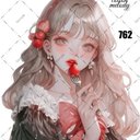 original sticker « no.762 »     //     人物ステッカー オリジナルステッカー