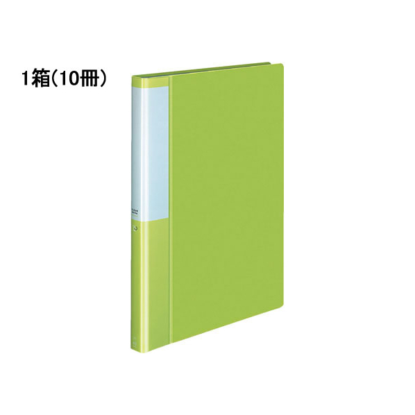 コクヨ クリヤーブック POSITY 固定式A4 40ポケットライトグリーン10冊 1箱(10冊) F826240-P3ﾗ-L40NLG