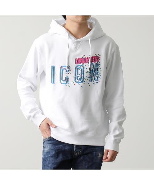 DSQUARED2 パーカー PIXELED ICON COOL HOODIE S79GU0110 S25516