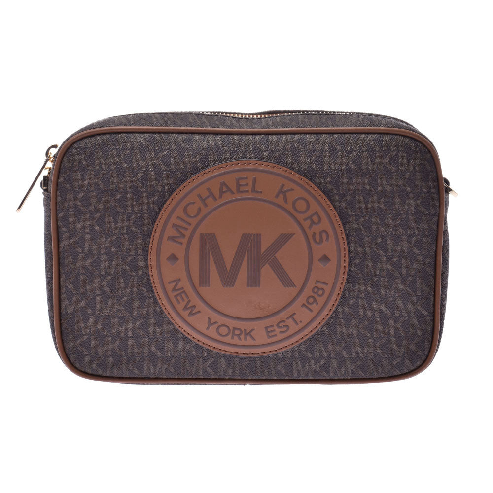 Michael Kors マイケルコース  茶 ゴールド金具 レディース ショルダーバッグ 35F9GF0C3B