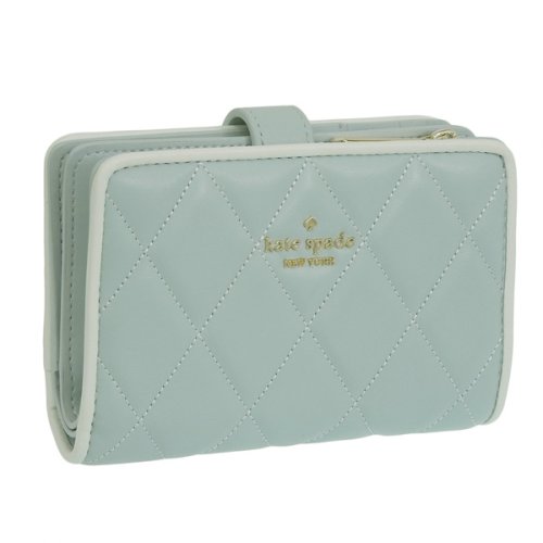 KATE SPADE ケイトスペード CAREY MEDIUM COMPACT BIFOLD WALLET キャリー ミディアム 二つ折り 財布 レザー Mサイ