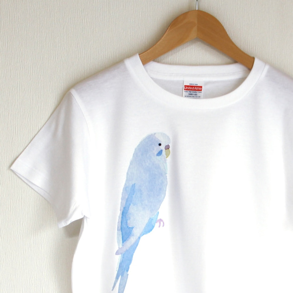 p-jet　セキセイインコ  ホワイトウイング　 Tシャツ　 / 鳥 インコ