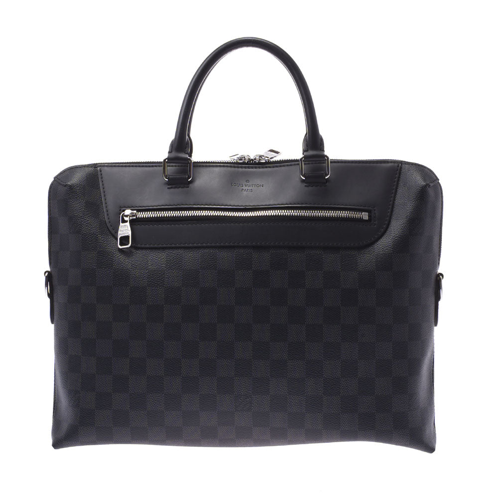 LOUIS VUITTON ルイヴィトン ダミエ グラフィット PDJ NM 2WAYバッグ 黒 N48260 メンズ ダミエグラフィットキャンバス ビジネスバッグ ABランク 中古 