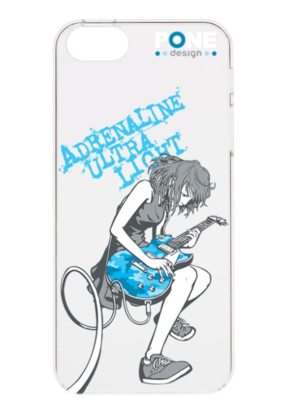 スマホケース　GuitarGirlCamouflage