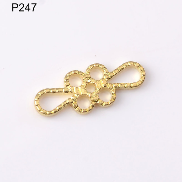 P247-P250 透かし パーツ  ヘアアクセサリー 5枚