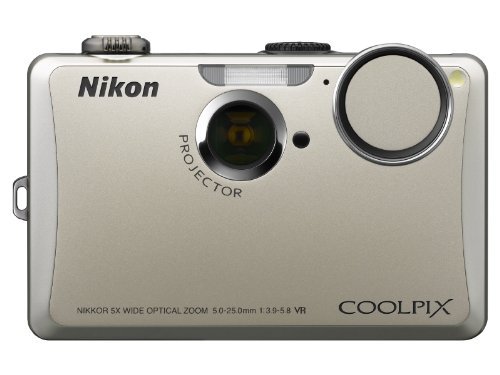 Nikon デジタルカメラ COOLPIX (クールピクス) S1100pj シルバー S1100PJSL 1410万画素 光学5倍ズーム 広角28mm 3型タッチパネルプロジェクター 【!中古品!】