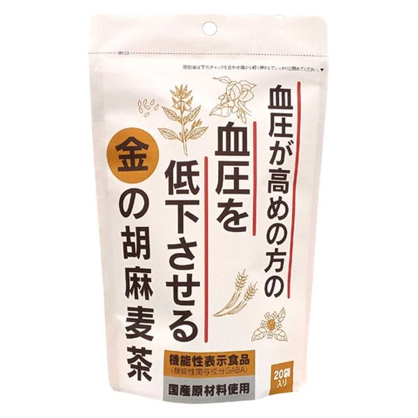 小川生薬 金の胡麻麦茶 5gX20袋 x20 4522968301334 1セット(20個)（直送品）