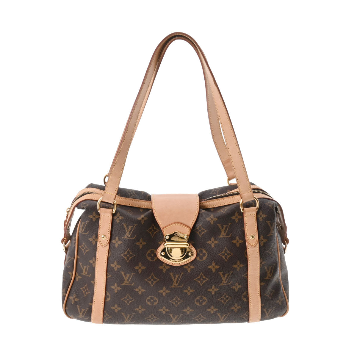 LOUIS VUITTON ルイヴィトン モノグラム ストレーザーPM ブラウン M51186 レディース モノグラムキャンバス ショルダーバッグ ABランク 中古 