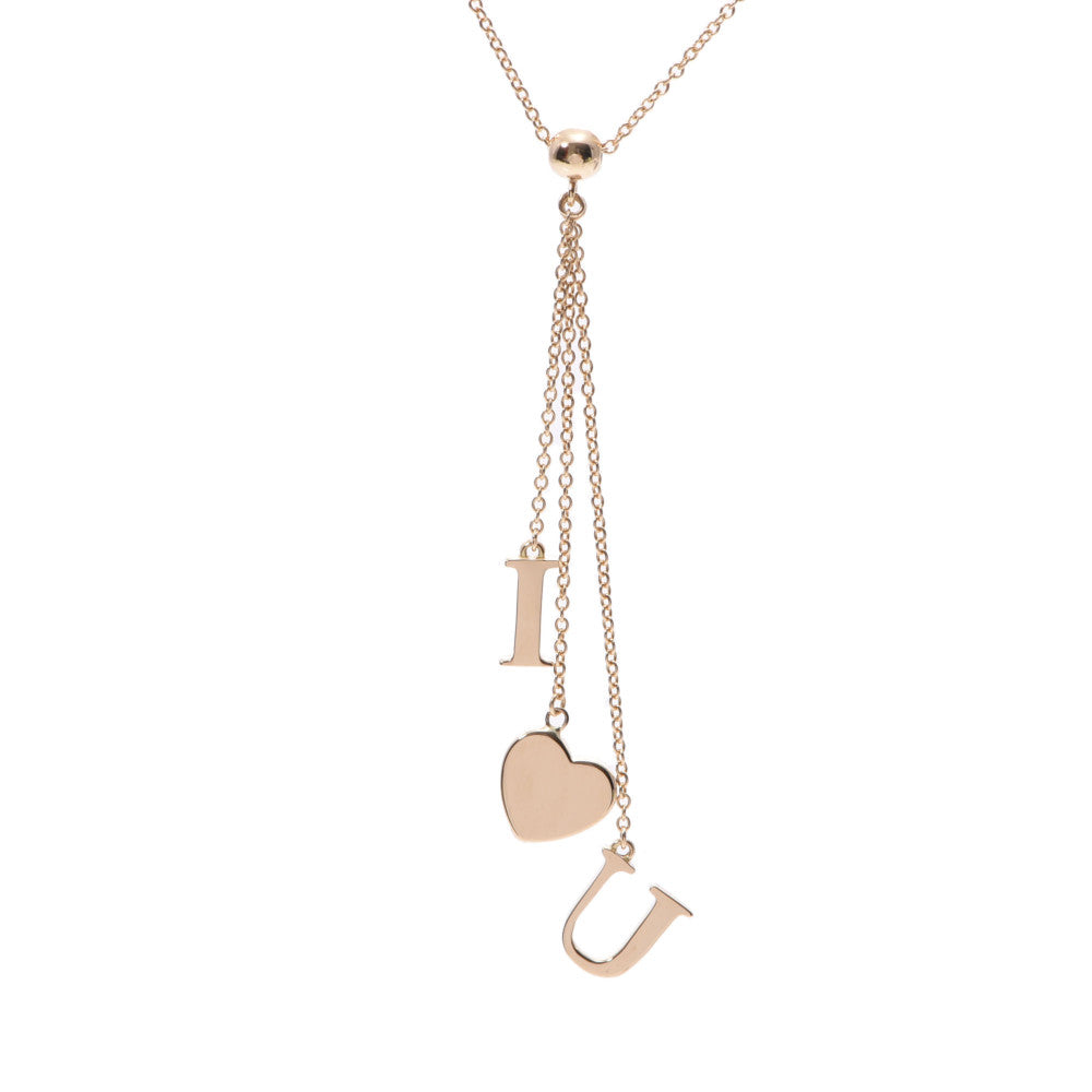 TIFFANY&Co. ティファニー I LOVE YOU レディース K18YG ネックレス Aランク 中古 