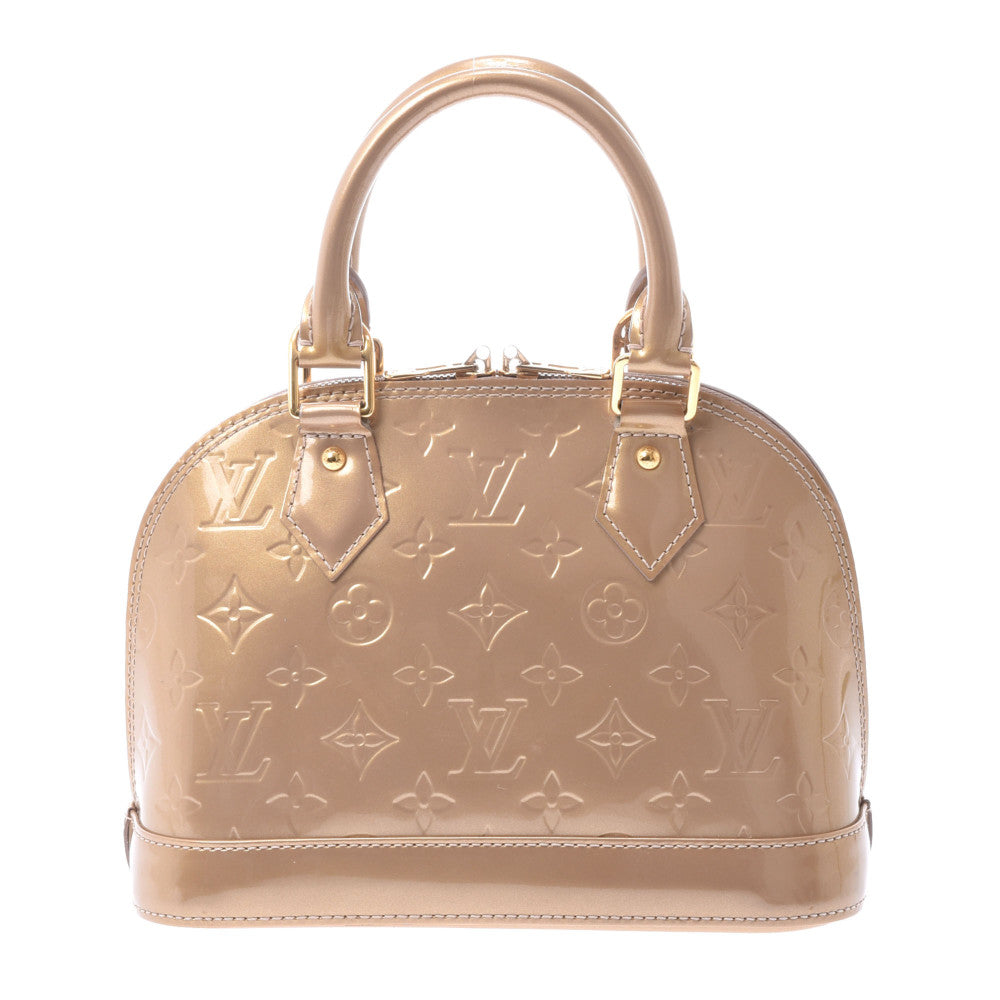 LOUIS VUITTON ルイヴィトン ヴェルニ アルマBB 2WAYバッグ ベージュプードル M91752 レディース モノグラムヴェルニ ハンドバッグ Bランク 中古 