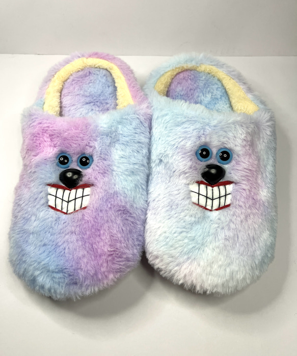 【9月下旬発送予定】KOKEHI375 Fur Slippers [Multicolor]