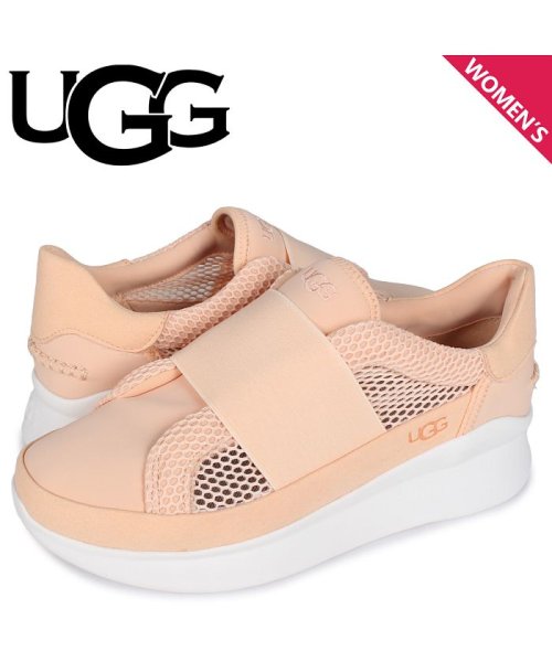 UGG アグ スニーカー スリッポン リブ ライト トレーナー レディース メッシュ LIBU LITE TRAINER ピンク 1110876