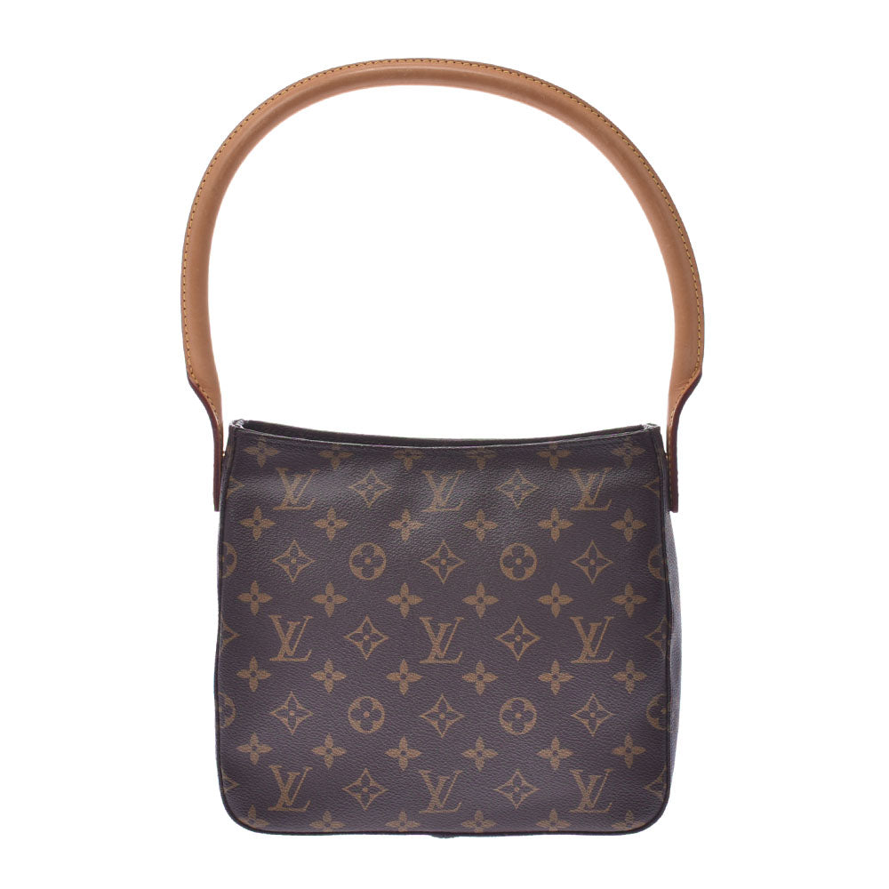 LOUIS VUITTON ルイヴィトン モノグラム ルーピングMM  ブラウン M51146 レディース ワンショルダーバッグ Bランク 中古 