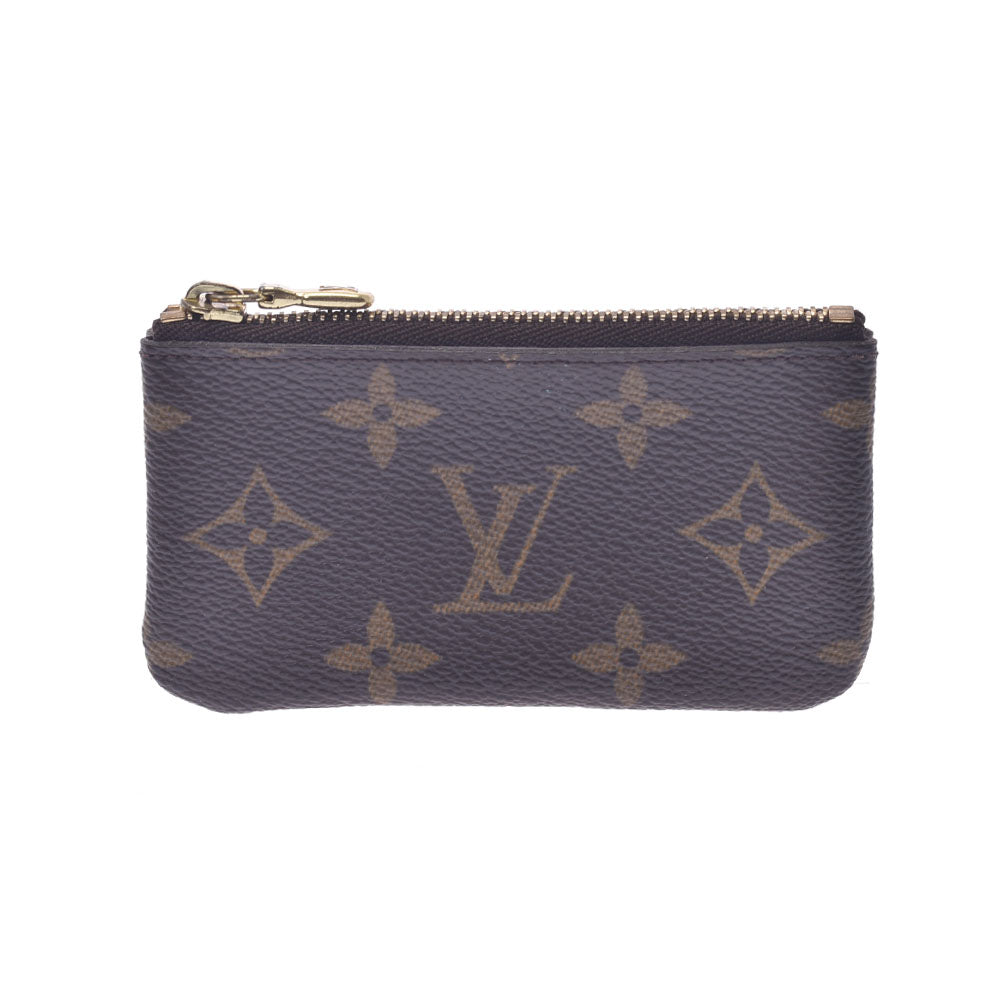 LOUIS VUITTON ルイヴィトン モノグラム ポシェット・クレ 小銭入れ ブラウン M62650 ユニセックス モノグラムキャンバス コインケース Bランク 中古 