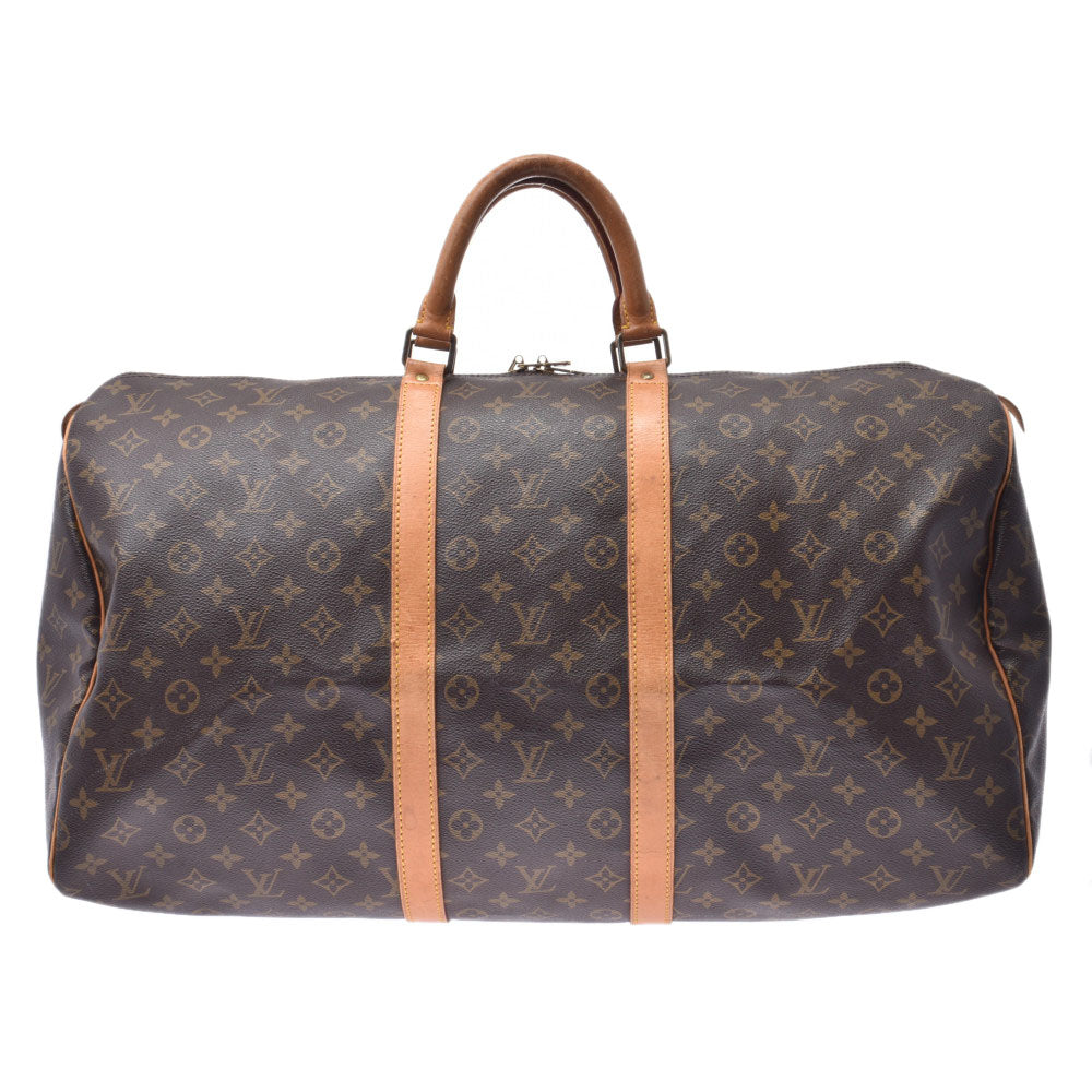 LOUIS VUITTON ルイヴィトン モノグラム キーポル55 M41424 ユニセックス モノグラムキャンバス ボストンバッグ Cランク 中古 