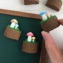 光るよニョキっと！マグネットきのこ（蓄光）