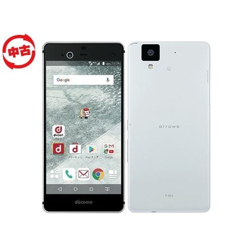 【中古】Fujitsu ARROWS NX F-01J SIMフリー ホワイト