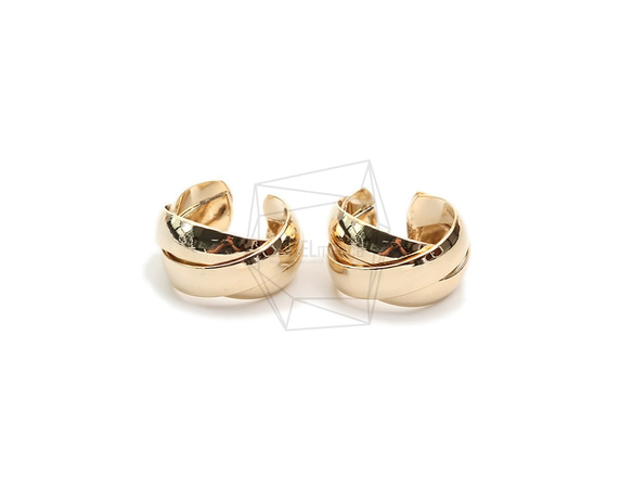 ERG-1806-G【2個入り】トリプルラウンドイヤーカフ,Triple round Earcuffs Earrings