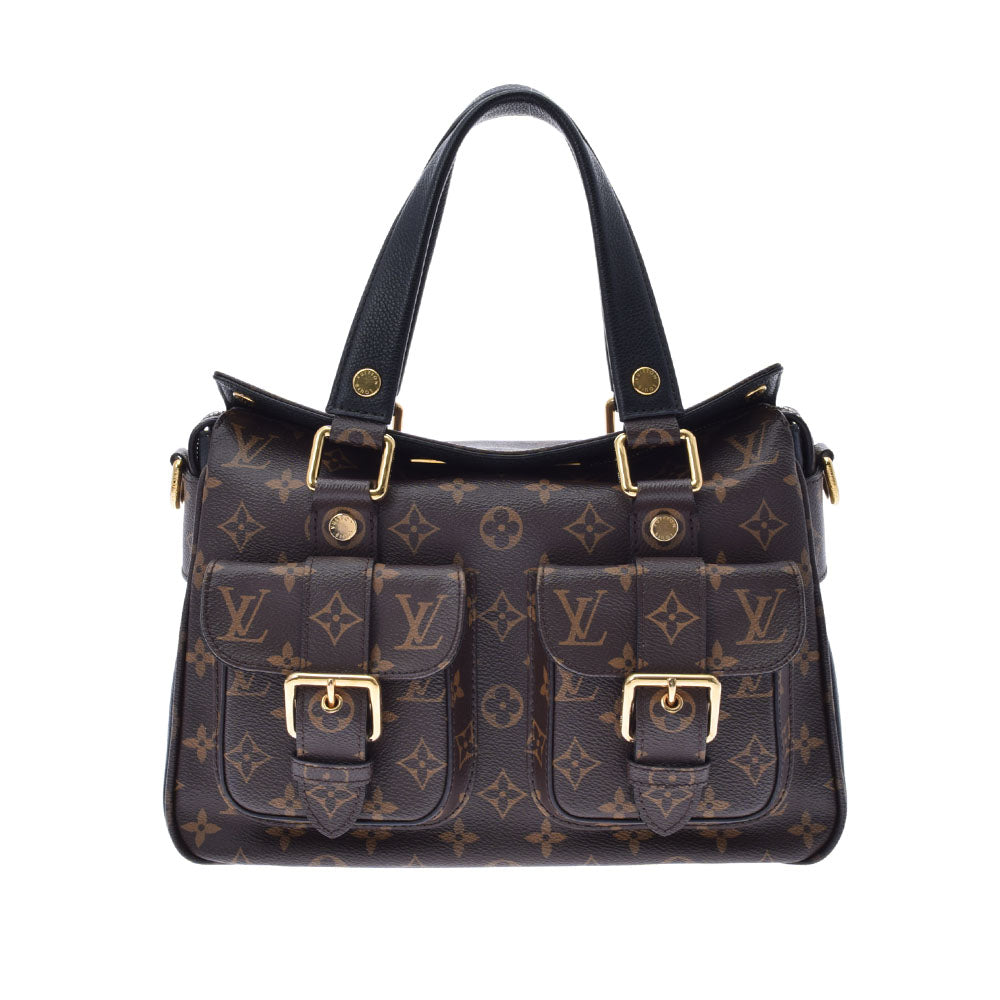 LOUIS VUITTON ルイヴィトン モノグラム マンハッタン ブラウン M44207 レディース モノグラムキャンバス 2WAYバッグ ABランク 中古 