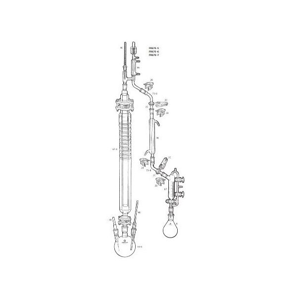 桐山製作所 自己与熱保温蒸留装置（桐山SUSネット充填） FR67E-5