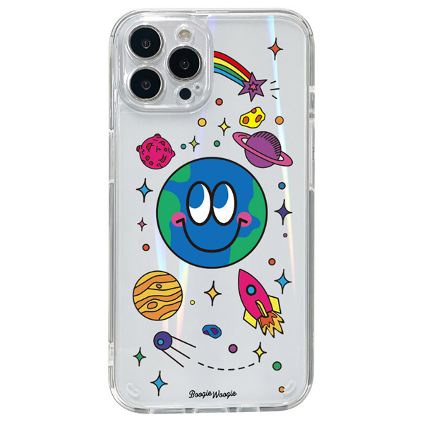 BOOGIE WOOGIE iPhone 14 Pro用オーロラケース Earth BW24111I14P