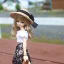 リカちゃん服　オフショルトップスショート丈