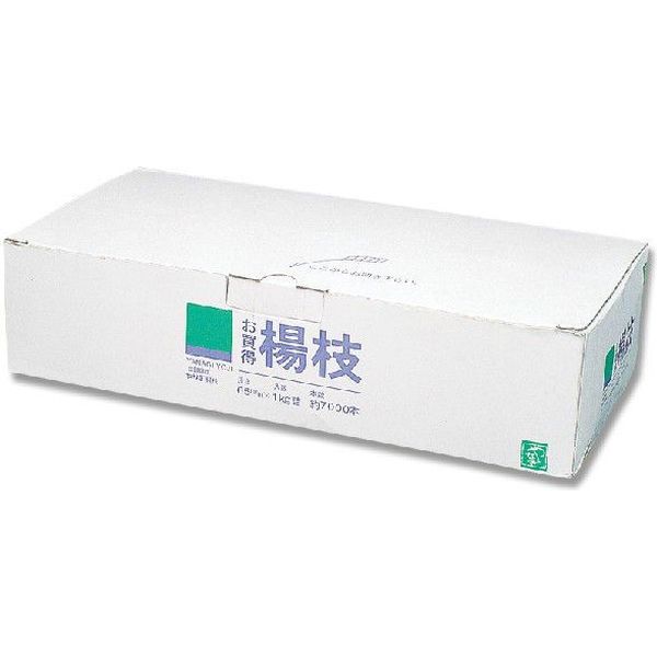 やなぎ楊枝 6.5cm 1kg 004636614 1セット（20箱）（直送品）