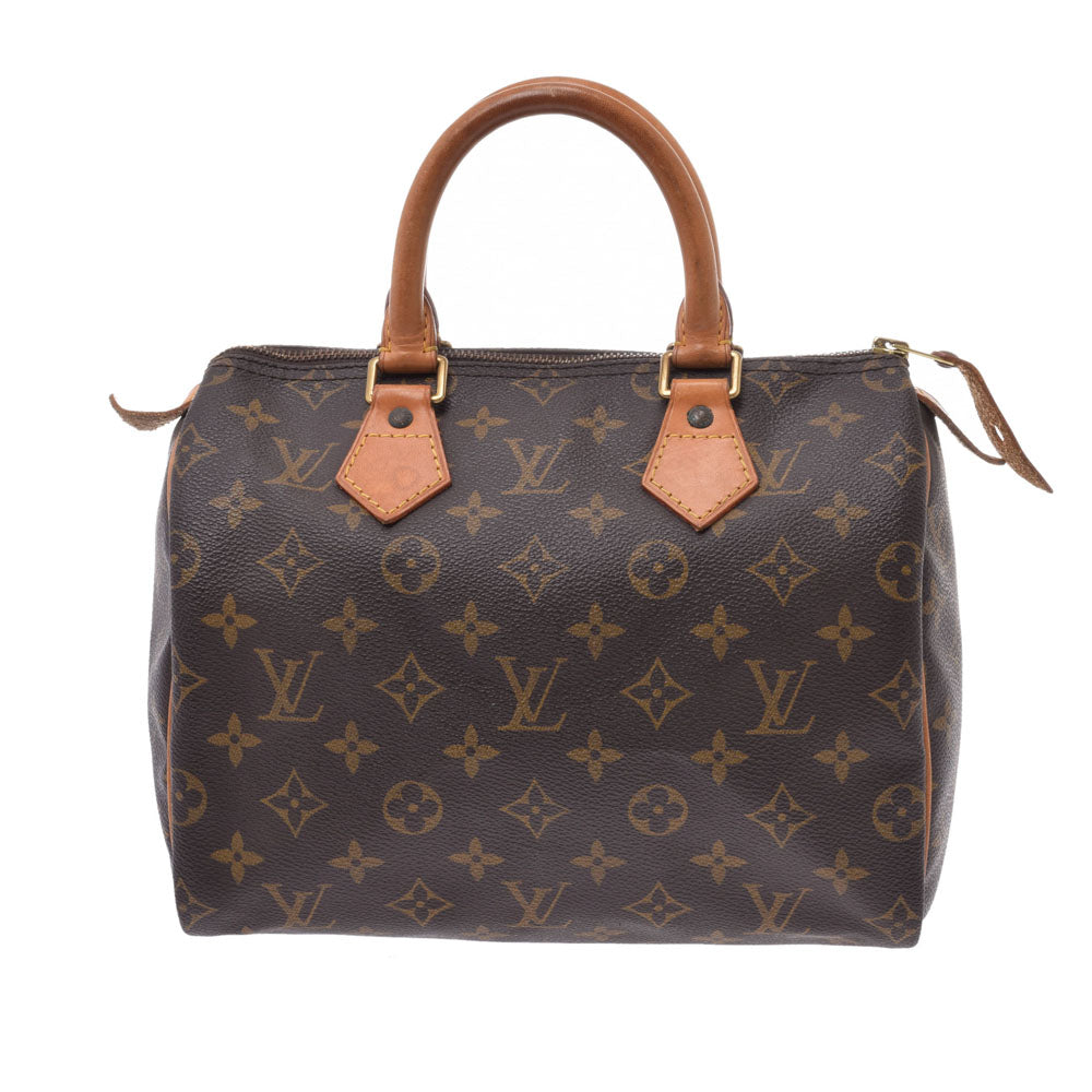 LOUIS VUITTON ルイヴィトンスピーディ25  14145 ブラウン レディース モノグラムキャンバス ハンドバッグ M41528  中古