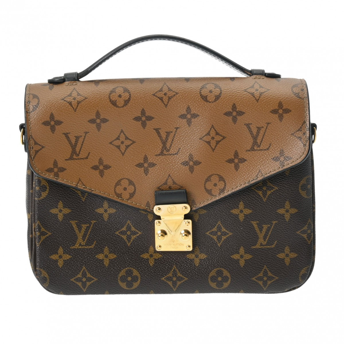 LOUIS VUITTON ルイヴィトン モノグラムリバース ポシェットメティス MM ブラウン M44876 レディース モノグラムリバース キャンバス 2WAYバッグ ABランク 中古 