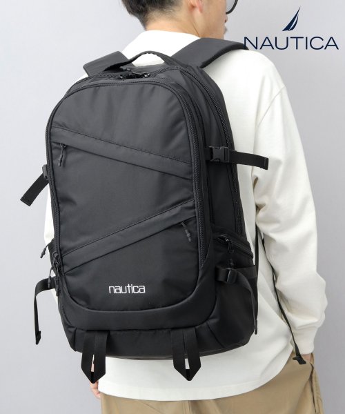 NAUTICA ノーティカ 大容量 バックパック 30L リュック 通勤 通学 アウトドア 旅行 シンプル メンズ A4収納