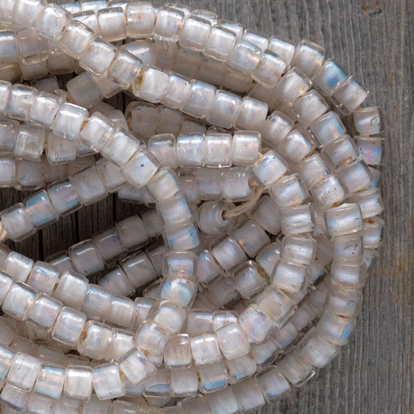 *white hearts beads