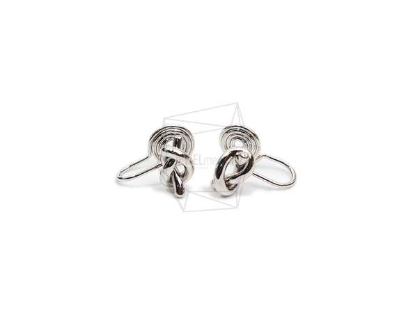 ERG-1868-R【2個入り】ラウンドリボンイヤーカフ/Round Earcuffs Earrings