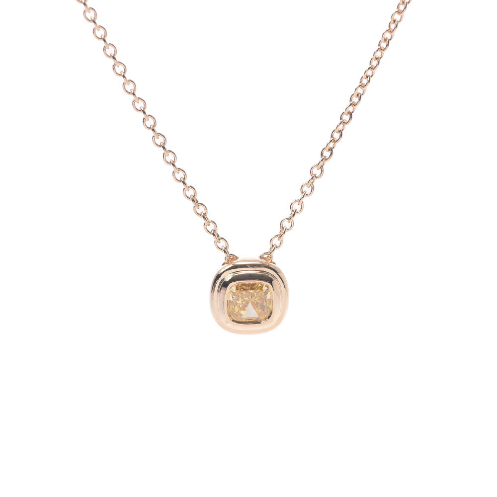 TIFFANY&Co. ティファニー ビゼットイエロー ダイヤ0.30ct FVY-VVS1 レディース K18YG ネックレス Aランク 中古 